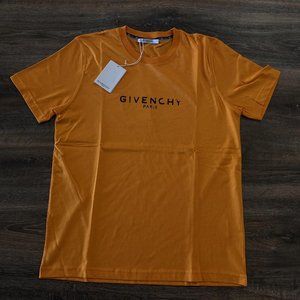 Givenchy Men Orange Short Sleeve T-Shirt "XL"